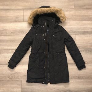 Aritzia copy black winter parka